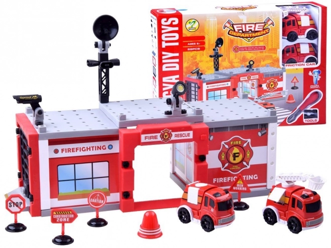 Fire Rescue Building Block Set for Kids