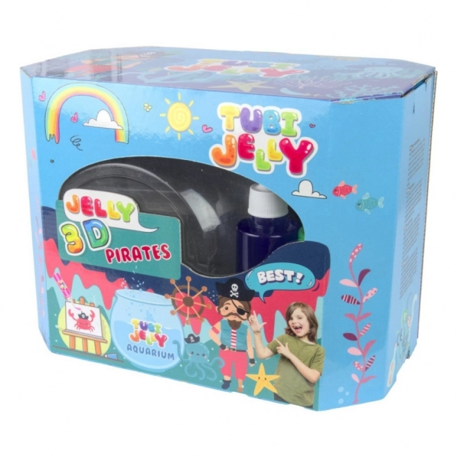 Pirates Large Aquarium Tubi Jelly Set with 8 Colors