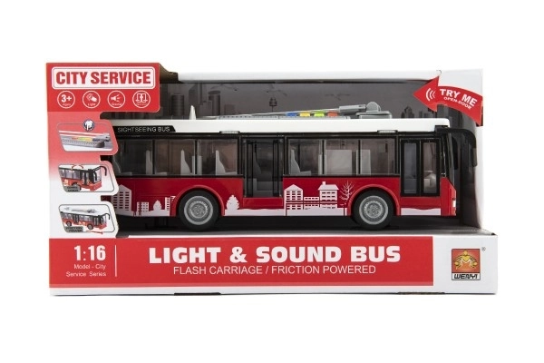 City Bus Toy with Light and Sound