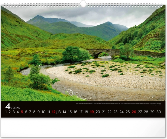 Calendrier Mural Paysages 2026