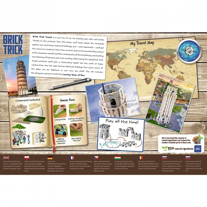 Trefl Brick Trick Travel: Leaning Tower of Pisa Set