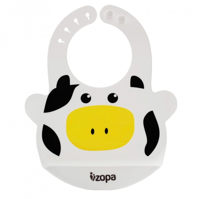 Silicone Bib with Cow Design