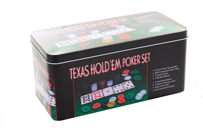 Poker Set in Metal Box