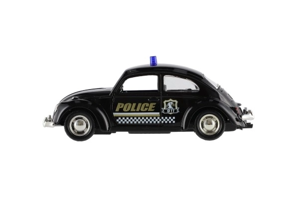 Retro Police Car Toy with Light 11cm