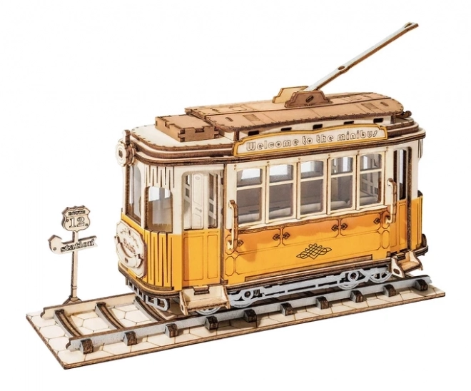 RoboTime Wooden 3D Puzzle Historic Tram