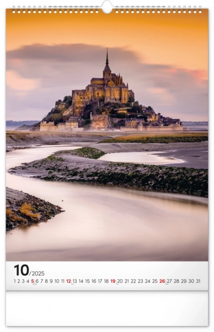 Notique wall calendar world monuments 2025