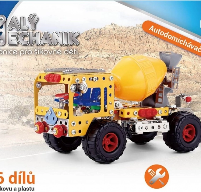 Építőjáték Kis Mechanikus Autó Keverő