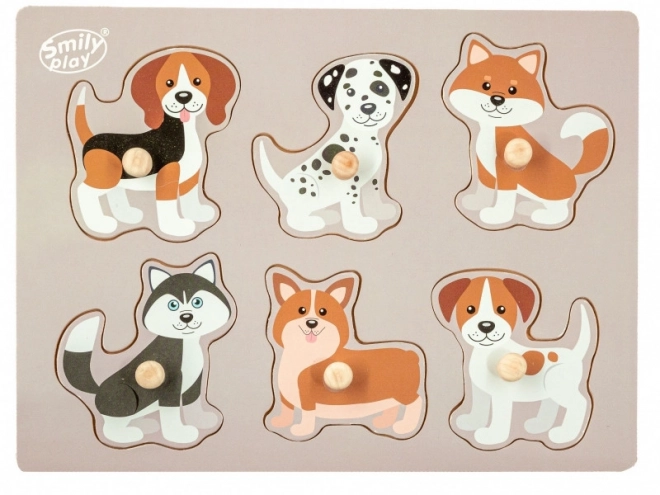 Wooden Animal Dog Puzzle