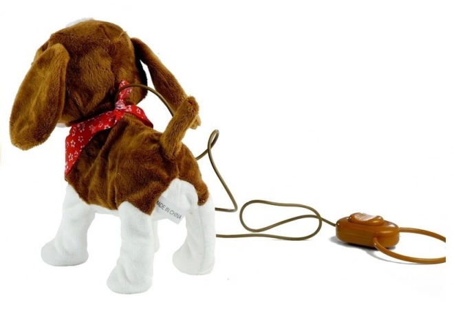 Interactive Singing Puppy on a Leash