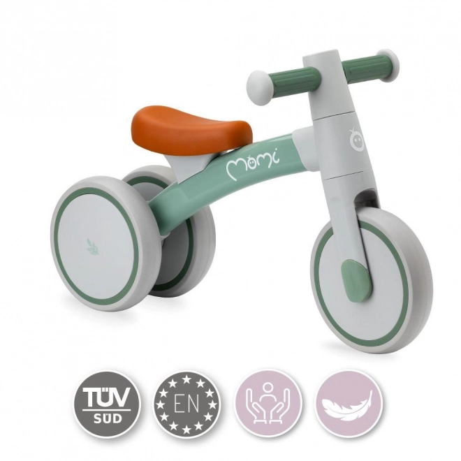 Green Kids Balance Bike MoMi Tedi