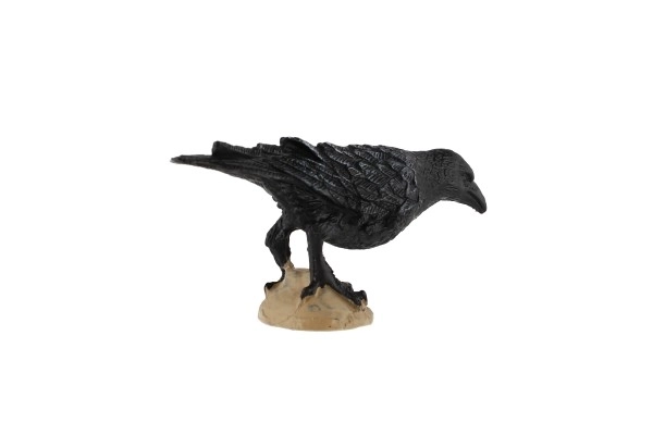 Black crow figurine 11cm in bag