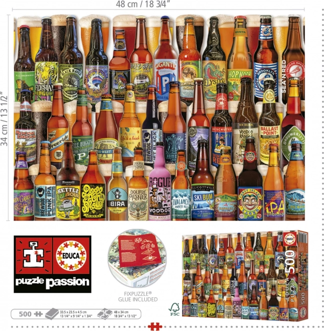 Craft Beers Puzzle 500 Pieces