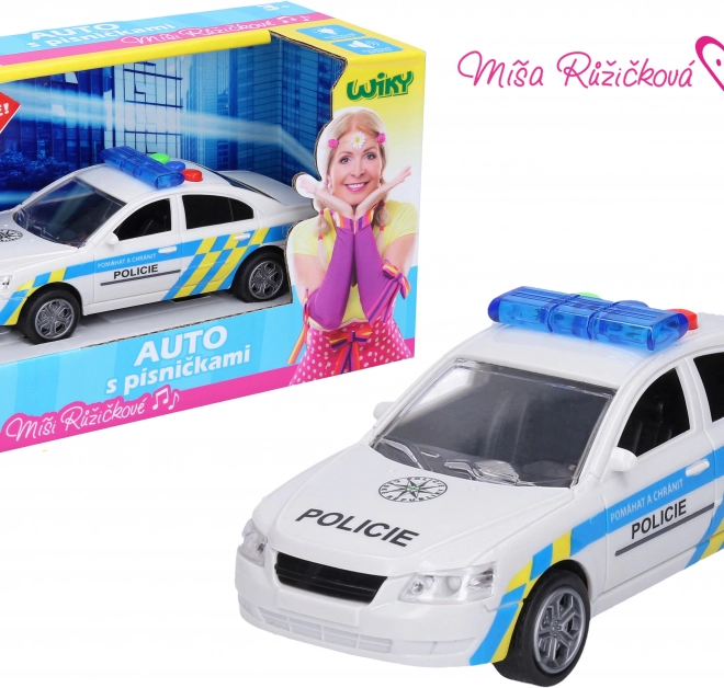 Police car with effects 15.5 cm - Míša Růžičková