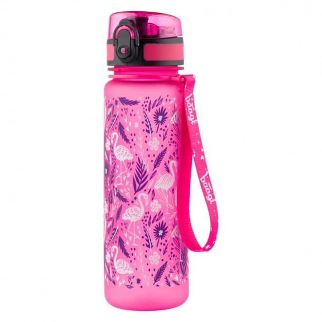 Water Bottle with Lockable Lid Flamingo 500ml by Baagl