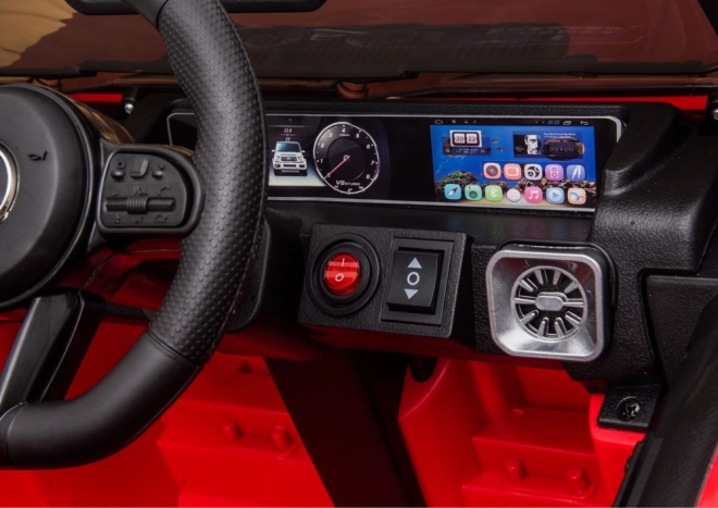 Children's battery-powered car Mercedes G63 red