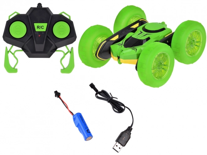 Remote Control 360 Stunt Car with Glowing Wheels