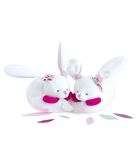 Plush Bunny Rattle Booties Gift Set