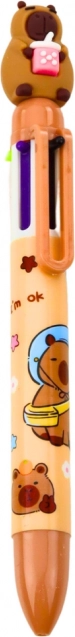 Long Colorful Capybara Pen with Cup