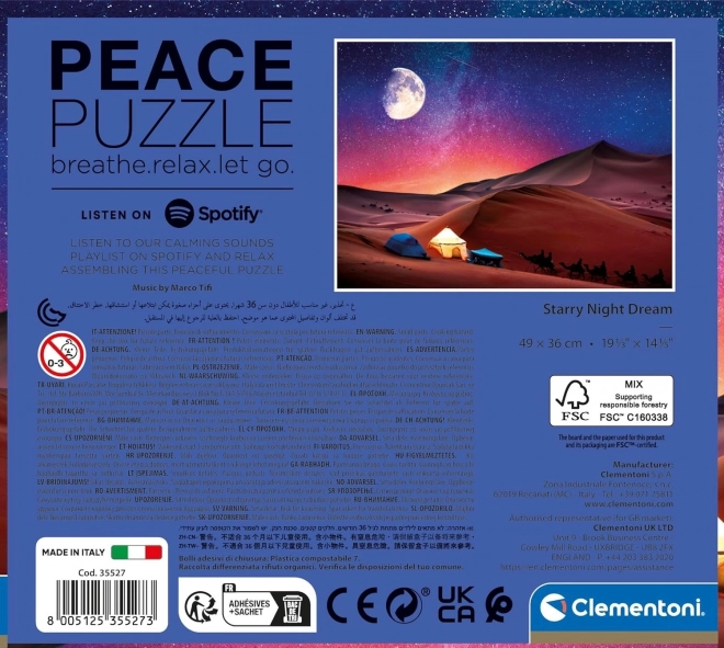 Peace Collection Starry Night Sky Puzzle