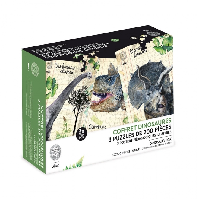 Dinosaur Puzzle Set by Vilac