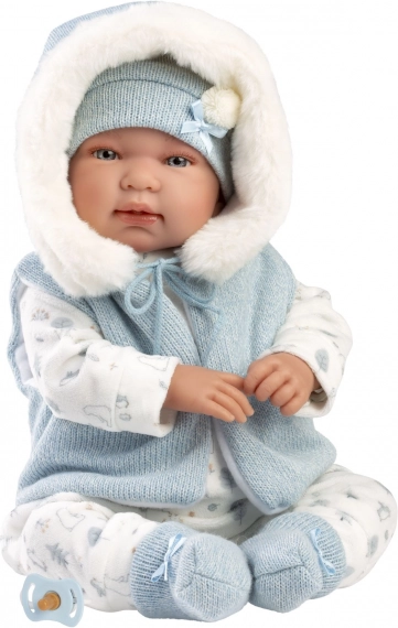 Newborn realistic doll Llorens with sounds 44 cm