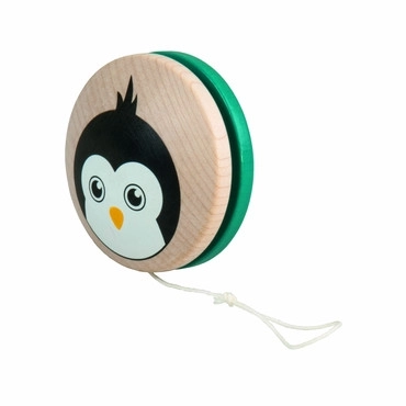 Wooden Yo-Yo Penguin Design