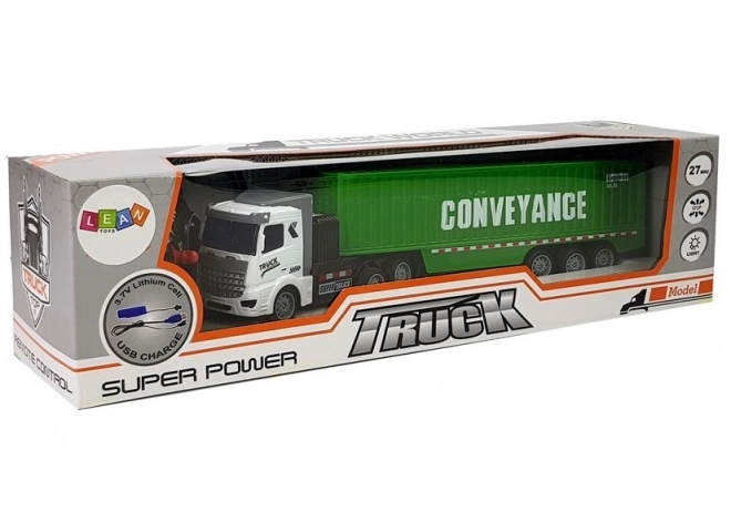 remote controlled delivery truck green