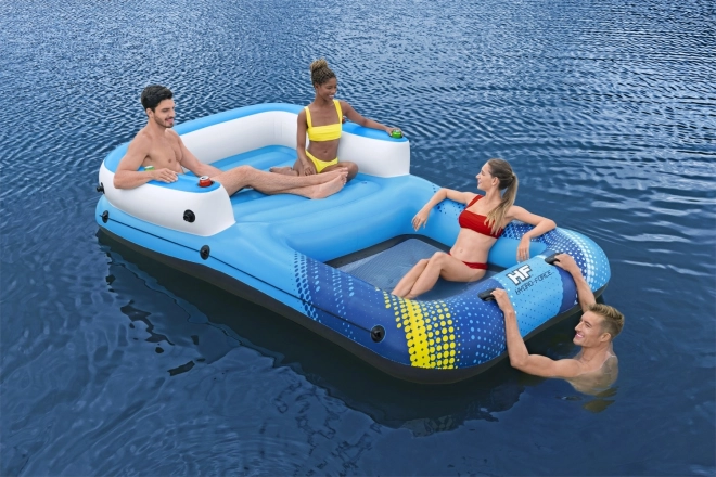 Inflatable Floating Island 4-Person with Sunshade