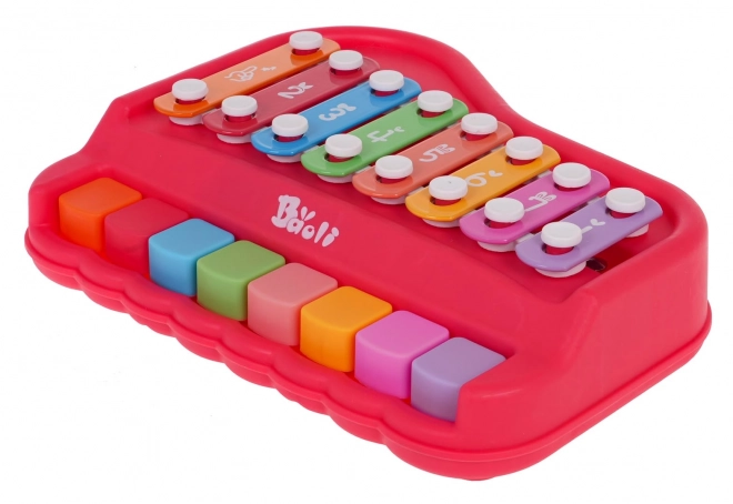 Red Piano and Xylophone Set