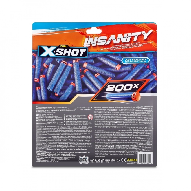 Insanity Foam Darts 200 Pack