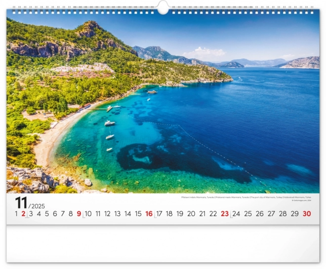 Notique Wall Calendar Sea 2025