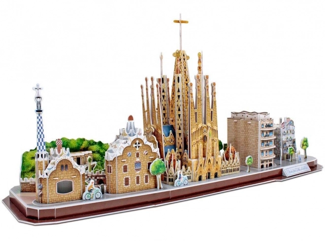 Cubicfun 3d Puzzle Barcelona Cityline Panorama