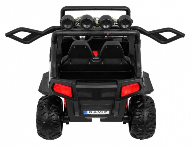 Children's Off-Road Vehicle Grand Buggy 4x4 with Camouflage, LED Lighting, and MP3 Radio
