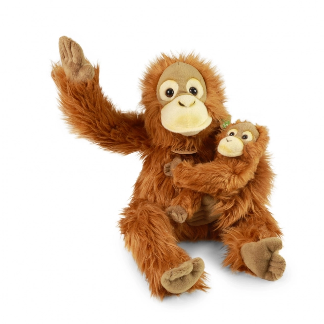 Plush Orangutan with Baby Eco-Friendly