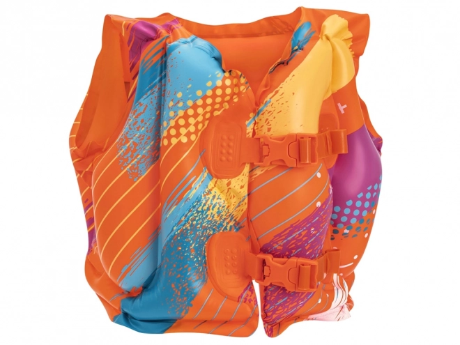 Inflatable Colorful Swim Vest for Kids