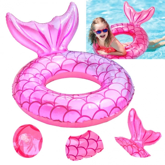 Inflatable Kid's Swim Ring with Fin