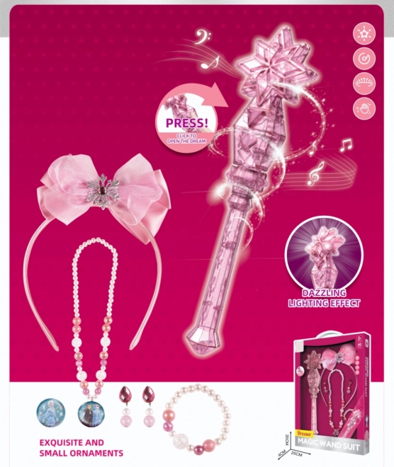 Magical Fairy Princess Set for Girls 3+ Interactive Wand and Enchanting Jewelry