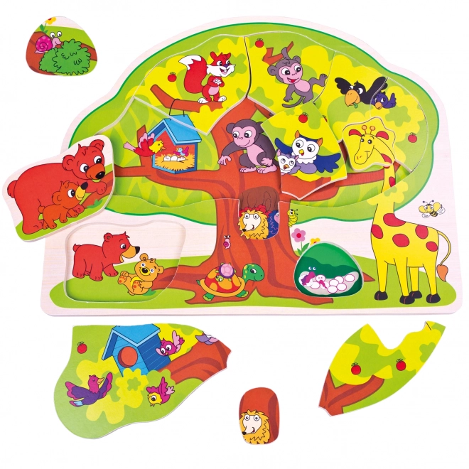 Cheerful Animal Wooden Puzzle