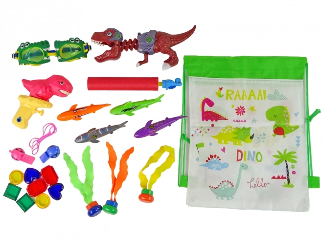 Diving Toy Set with Dinosaur