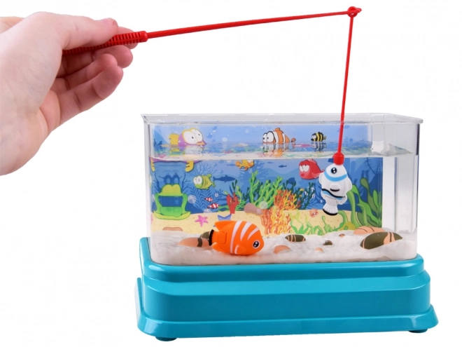 Interactive Illuminated Aquarium with Magnetic Fish