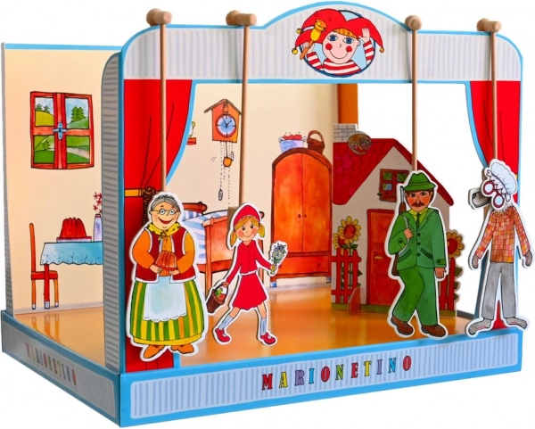 Teatro delle marionette Cappuccetto Rosso e Casetta di marzapane