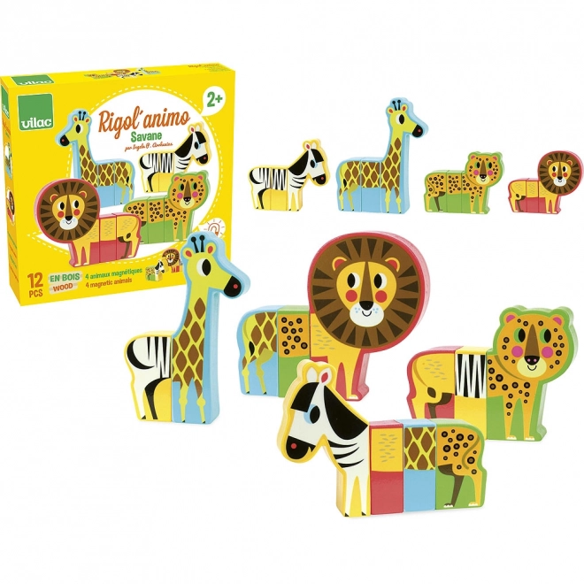 Vilac Wooden Puzzle Happy Safari