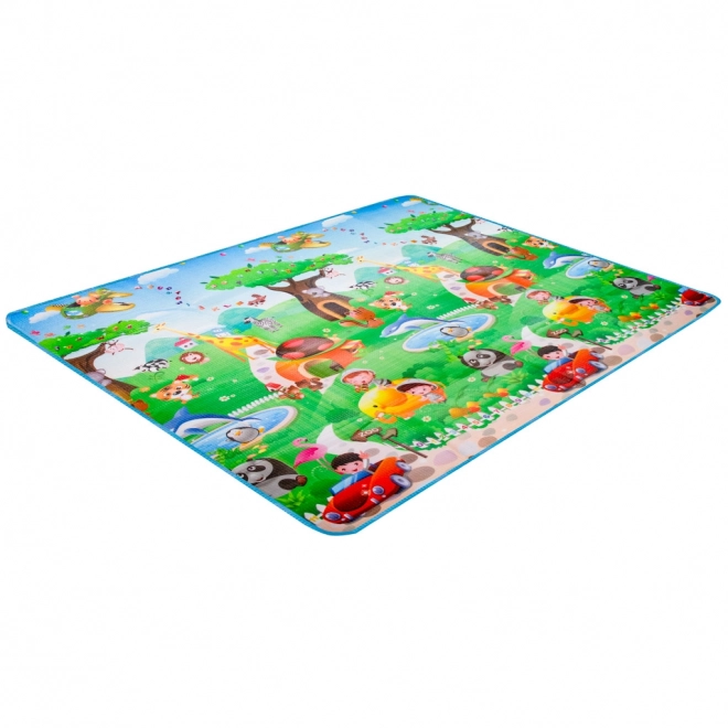 Educational Foam Play Mat Foldable Double-Sided Ocean World 190 x 170 cm