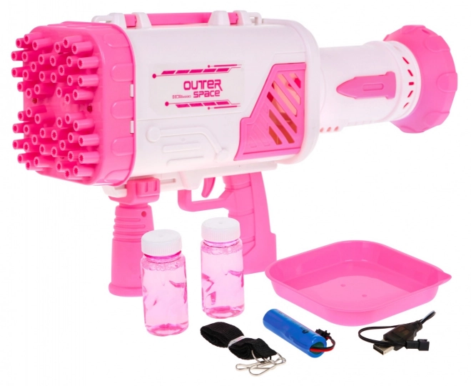 Bubble Machine Gun Pink for Kids