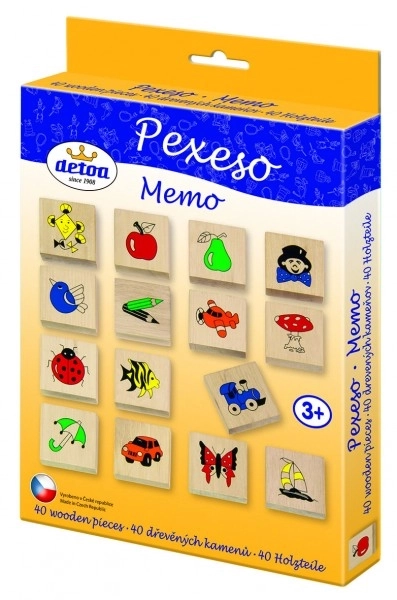 Wooden Memory Game Set