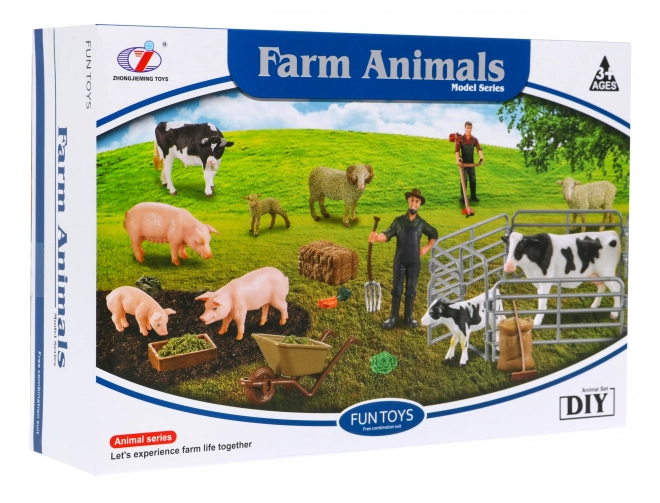 Children's farm playset with figures and accessories