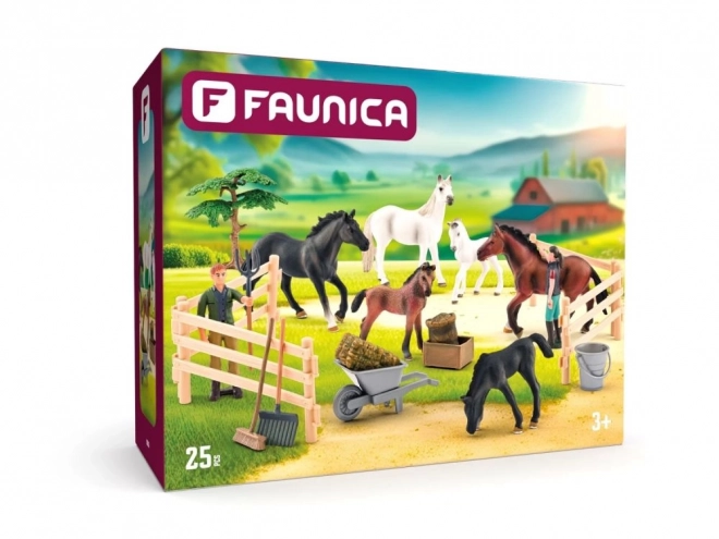 Set of 25 Faunica Horses