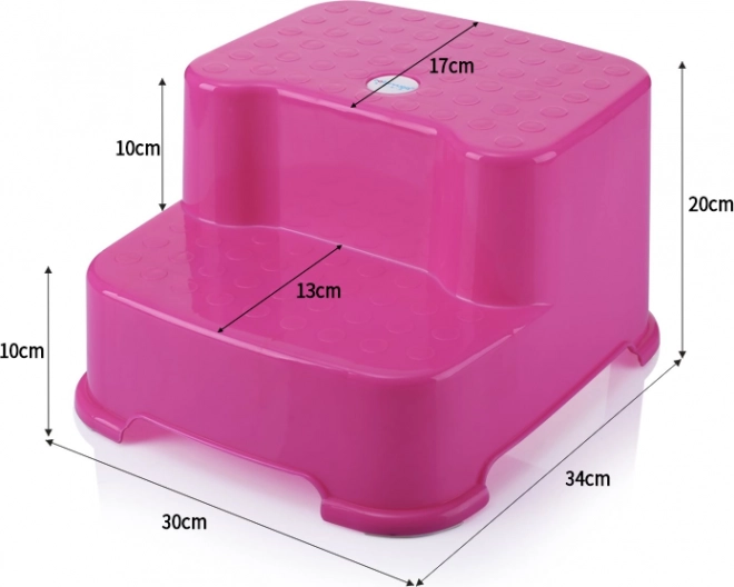 Chipolino Plastic Double Step Stool for Sink and Toilet Green