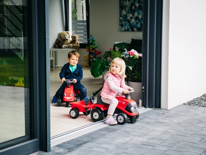 Red Ride-on Tractor with Trailer and Tools