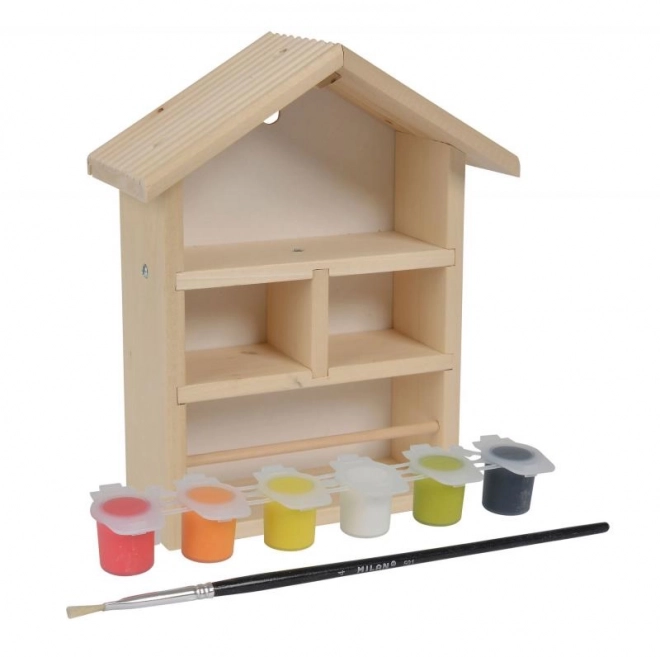 Wooden Insect House Coloring Kit